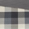6 Piece Printed Herringbone Quilt Set with Throw Pillows Grey Full/Queen