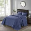 Reversible Bedspread Set Navy Full