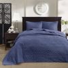 Reversible Bedspread Set Navy Full