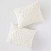 Tufted Cotton Chenille Medallion Fringe Coverlet Mini Set