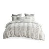 3 Piece Cotton Jacquard Duvet Cover Set