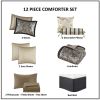 12 Piece Comforter Set with Cotton Bed Sheets