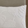 3 Piece Tufted Cotton Chenille Palm Comforter Set